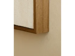 Cuadro decorativo sobre lienzo de algodón con marco de madera marrón oscuro pintado artesanalmente con pintura al oleo de 60x80cm - DEVA - DECOWOOD
