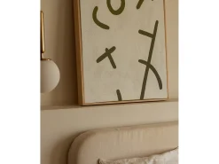 Cuadro decorativo sobre lienzo de algodón pintado artesanalmente con pintura al oleo sin marco de 80x100cm - VIRGINIA - DECOWOOD