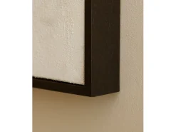 Cuadro decorativo sobre lienzo de algodón con marco de madera marrón oscuro pintado artesanalmente con pintura al oleo de 60x80cm - PRISMA - DECOWOOD