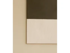 Cuadro decorativo sobre lienzo de algodón con marco de madera blanco pintado artesanalmente con pintura al oleo de 80x100cm - MARINA - DECOWOOD