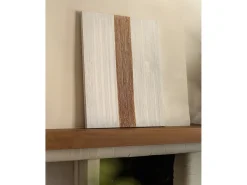 Cuadro decorativo sobre lienzo de algodón con marco de madera blanco pintado artesanalmente con pintura al oleo de 60x80cm - TESA - DECOWOOD