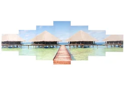 Cuadro H375 Pavo real (7 piezas), Playa