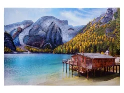 Cuadro mural MCW-H25 XL pintado a mano, 80x120cm
