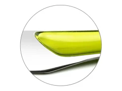 Cubertería de 24 piezas Eclat Verde Anís Moderna y Vibrante - Mangos Brillantes Verde Anís - Acero Inoxidable Microdentado
