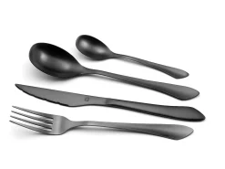 Cubertería de 16 piezas Instinct Noir Mat Amefa - Cubiertos de Acero Inoxidable