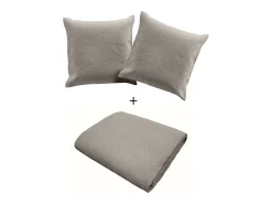 Cubre Cama Acolchado y 2 Fundas de Almohada Romane