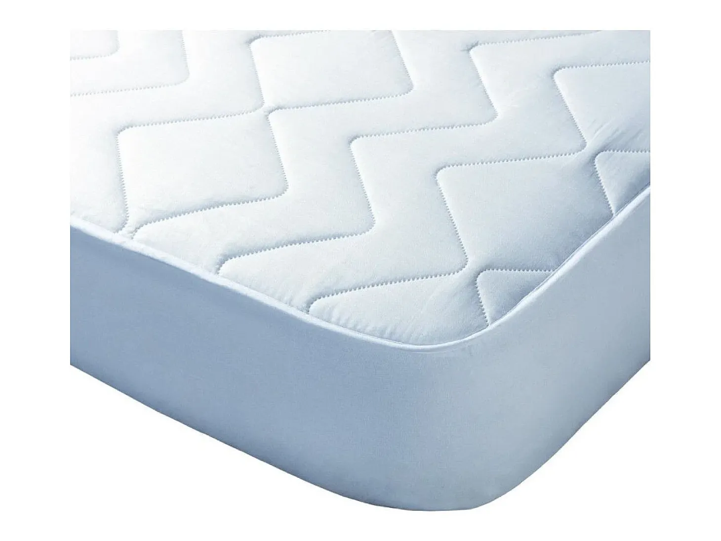 Cubrecolchón de 150x190 cm hipoalergénico de microfibra extra suave en color blanco Alisa
