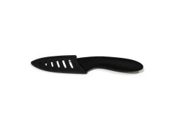 Cuchillo de Cerámica 16,6 cm con Mango Soft Negro y Funda Protectora