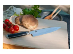 Cuchillo de Cocina Shun Classic 20cm Damasco 32 Capas Pakka Wood