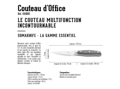 Cuchillo de oficina de 3,5 pulgadas, gama Essentiel - SOMAGIC