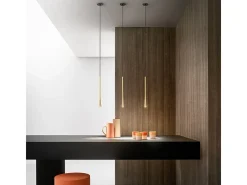 Dafne - Lámpara colgante oro 16,5W luz cálida 3000K IP20 - Plafón LED 3 luces diseño moderno - aluminio blanco satinado