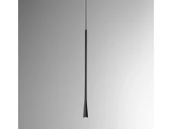 Dafne lámpara colgante LED negra 7W 3000K IP20 diseño minimalista aluminio fuente incluida largo máx 165cm