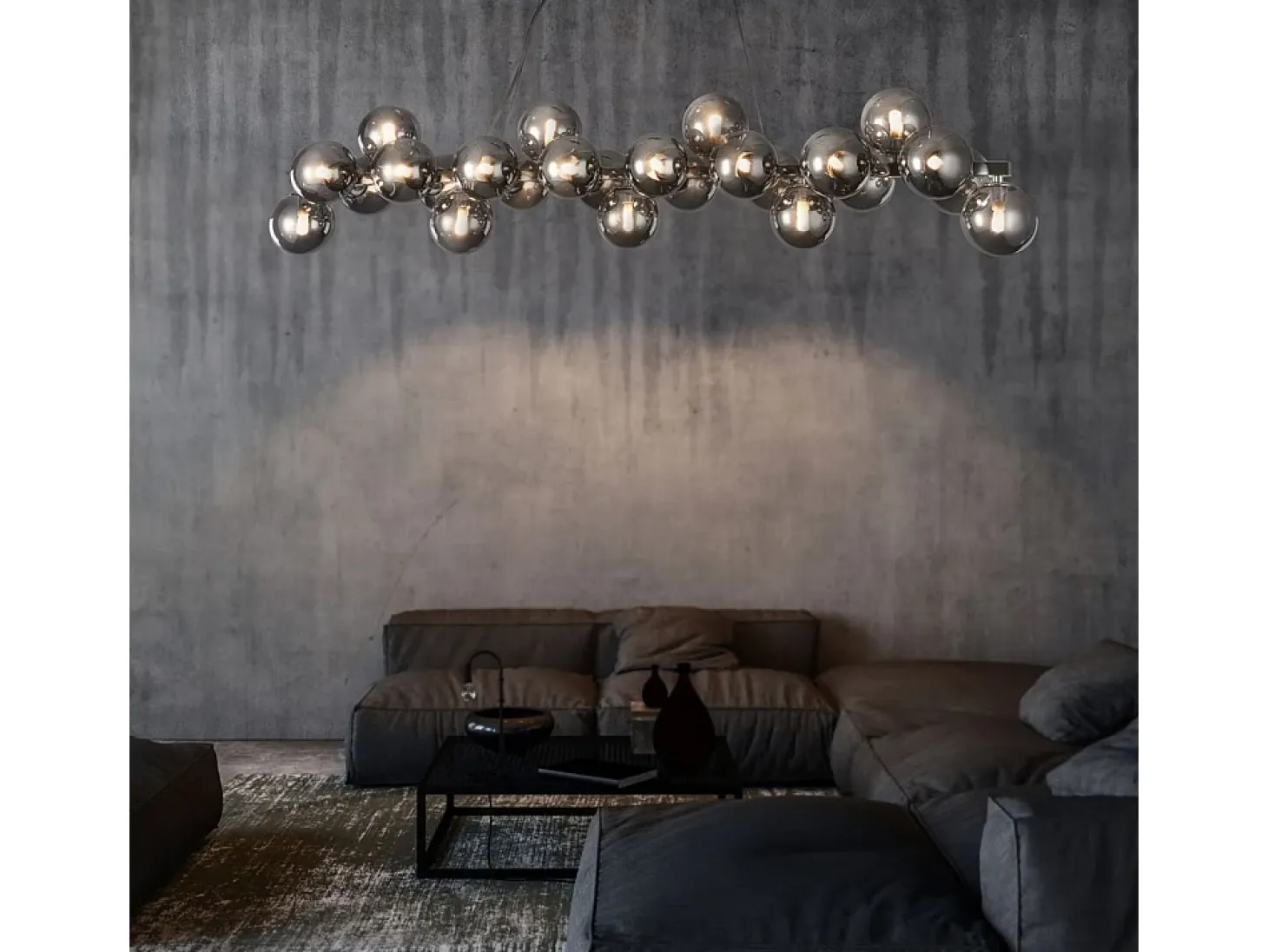 Dallas Lámpara Colgante de Techo Cromada, 25 Luces, G9