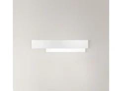 Doha - Aplique LED moderno 25W - Aluminio blanco, luz cálida 3000K, 2110lm, diseño lineal, IP20, para interiores, l.70x15cm