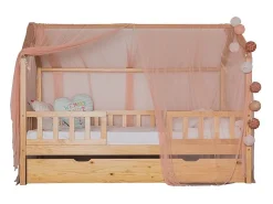 Dosel para Swayer y Montessori tul rosa viejo 200x167cm
