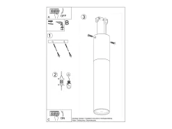 Downlight a plafone Flush Light bianco, legno naturale GU10 Focos empotrables de superficie Flush Light Blanco, Madera natural GU10