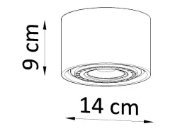 Downlight a plafone Round Flush Grigio chiaro GU10 Focos empotrables de superficie Redondos Empotrado Gris Claro GU10