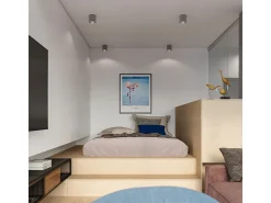 Downlight a plafone Round Flush Grigio chiaro GU10 Focos empotrables de superficie Redondos Empotrado Gris Claro GU10
