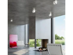 Downlight a plafone Square Incasso a luce bianca GU10 Focos empotrables de superficie Plafón cuadrado Blanco GU10