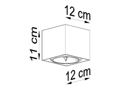 Downlight a plafone Square Flush Light Nero GU10 Focos empotrables de superficie Foco empotrado cuadrado Negro GU10
