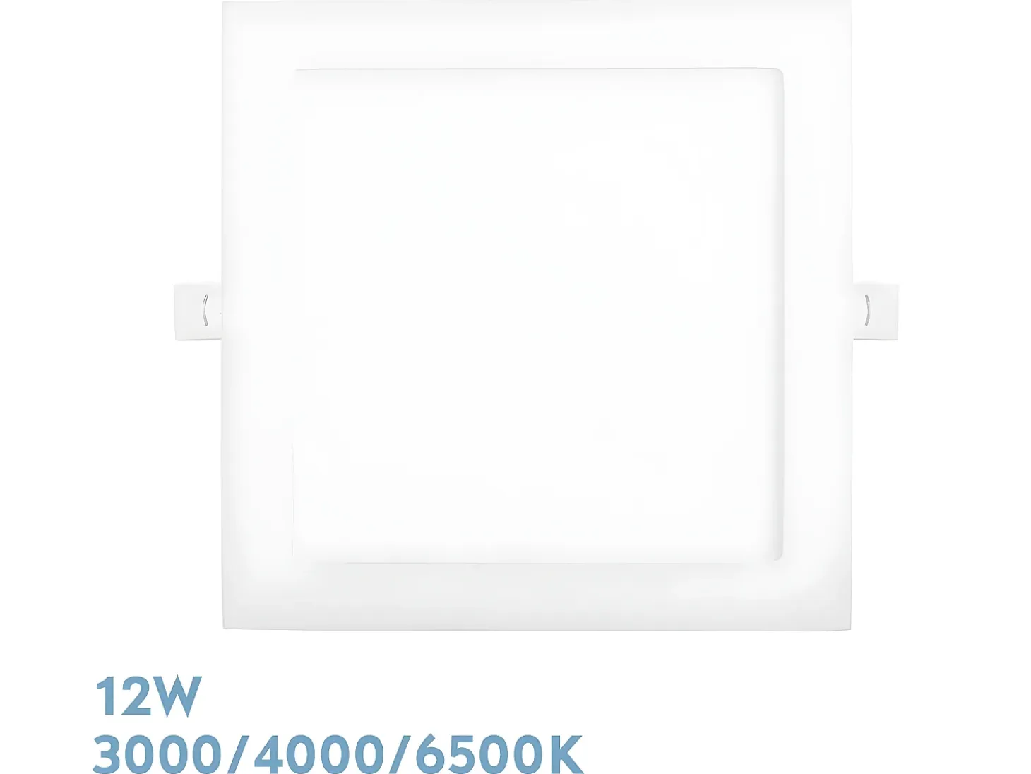 Downlight Blanco Cuadrado De Empotrar Modelo Abaco Led 12w