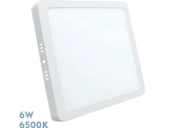 Downlight Blanco Cuadrado Selenita 6w 6500k