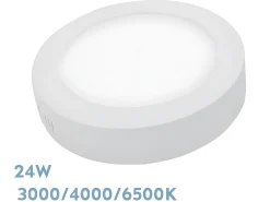 Downlight Blanco Redondo Modelo Diorita 24w 3000k-4000k-6500k
