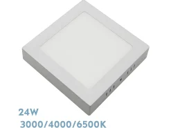 Downlight Cuadrado Blanco Gabro Led 24w 3000k-4000k-6500k