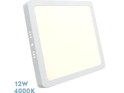 Downlight Cuadrado Selenita 12w 4000k Blanco