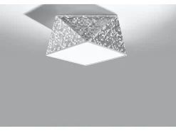 Downlight da superficie Flush Light Argento E27 Downlights de superficie Flush Light Plateado E27