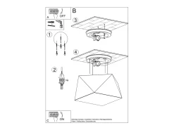 Downlight da superficie Flush Light Argento E27 Downlights de superficie Flush Light Plateado E27