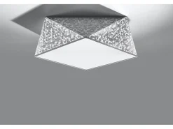 Downlight da superficie Flush Light Argento E27 Downlights de superficie Flush Light Plateado E27