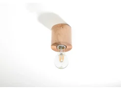 Downlight da superficie Flush Light in legno naturale E27 Focos empotrables de superficie Flush Light Madera natural E27