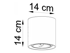 Downlight da superficie Incasso grigio chiaro GU10 Focos empotrables en superficie Gris claro GU10
