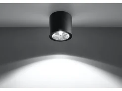 Downlight da superficie Round Flush Light Nero GU10 Focos empotrables de superficie Foco empotrado redondo Negro GU10