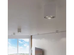 Downlight da superficie Round Flush Light Bianco GU10 Focos empotrables de superficie Foco de empotrar redondo Blanco GU10