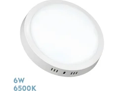 Downlight De Superficie Thulita Led 6w 6500k Redondo Blanco