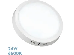 Downlight De Superficie Thulita Blanco 24w 6500k
