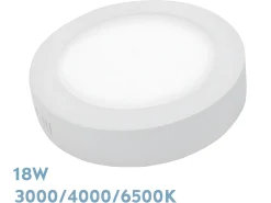 Downlight Diorita Redondo Blanco Led 18w 3000k-4000k-6500k