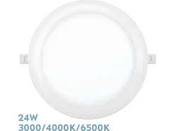 Downlight Empotrable Silex Blanco Led 24w 3000-4000-6500k