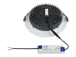 Downlight LED 30W Circular AERO 130 lm/W Microprismático CCT Seleccionable Corte Ø 200 mm Seleccionable (Cálido-Neutro-Frío)