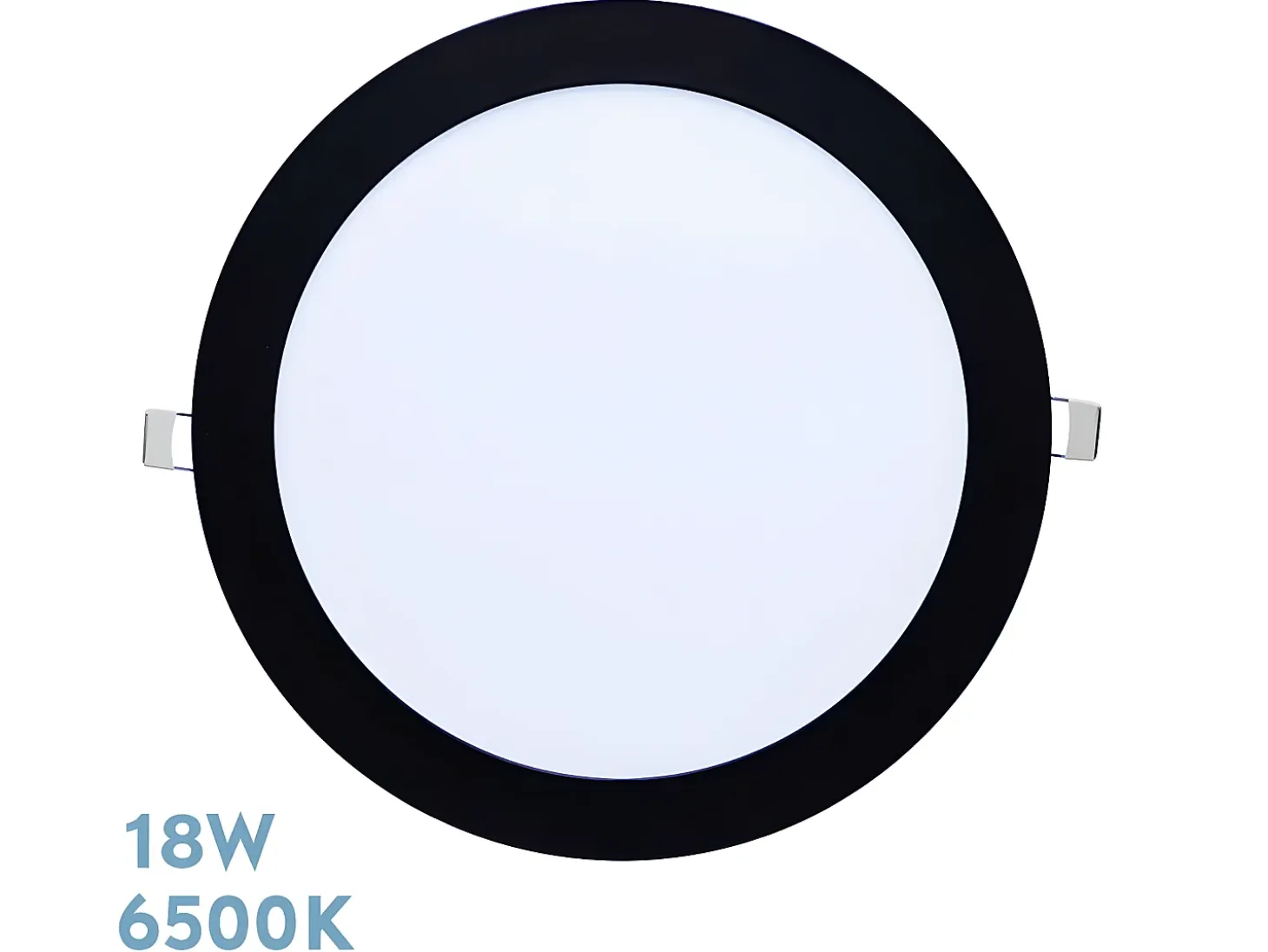 Downlight Negro Redondo Tanzanita 18w 6500k 1620lm