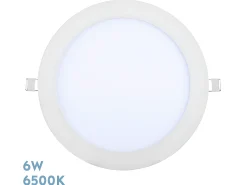 Downlight Redondo Blanco Tanzanita 6w 6500k Blanco 540lm