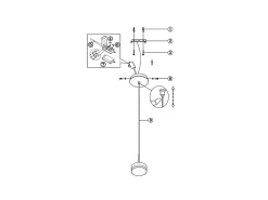 Dunk - Lámpara colgante individual en aluminio satinado de Fabas Luce - LED regulable de 8 W, diseño moderno