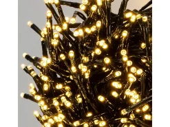ECD Germany Luces navideñas 2016 LEDs 14,5m blanco cálido guirnalda luminosa impermeable interior/exterior IP44 iluminación para árbol de navidad