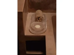 El Bol Orgánico De Resina - Rosa Blanco - S
