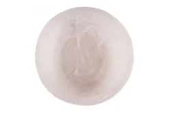 El Bol Orgánico De Resina - Rosa Blanco - S