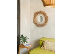 El Espejo Raffia Cowrie - Blanco Natural