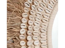 El Espejo Raffia Cowrie - Blanco Natural
