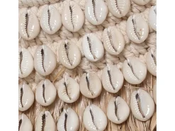 El Espejo Raffia Cowrie - Blanco Natural